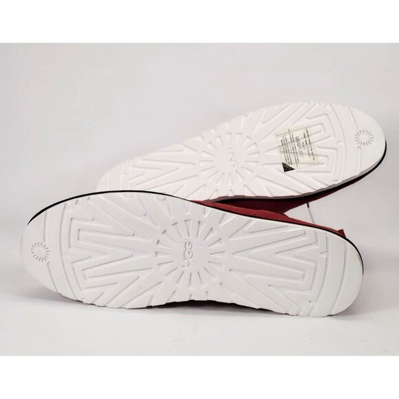 NWB UGG Men's Red Suede/Wool Maksim Fully Lined Chukka Ankle Boots Size 16 1325 - Picture 4 of 12